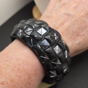 Black Bangle Bracelet (2337)